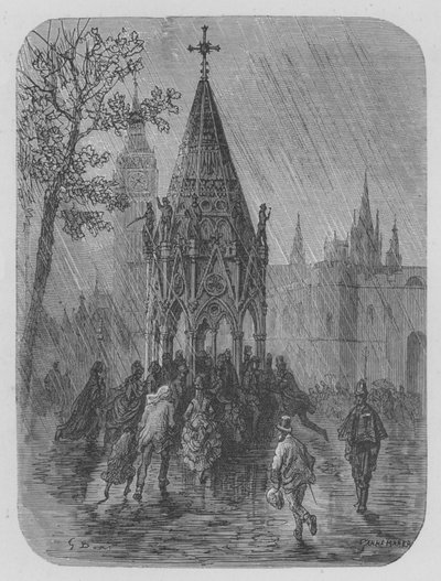 Il pleut - Gustave after Dore